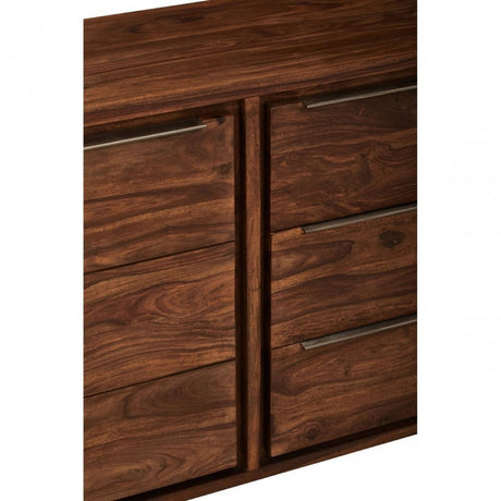 Surati Two Door Three Drawer Sheesham And Acacia Sideboard