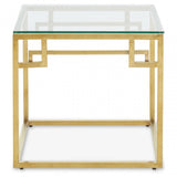 Allure Gold Brushed Side  Table