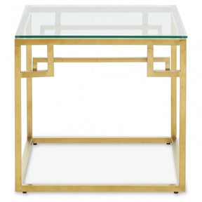 Allure Gold Brushed Side  Table