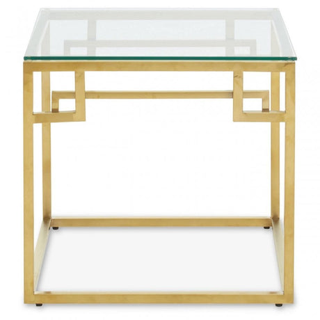 Allure Gold Brushed Side  Table