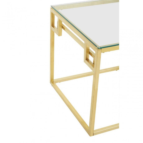 Allure Gold Brushed Side  Table