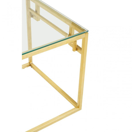Allure Gold Brushed Side  Table