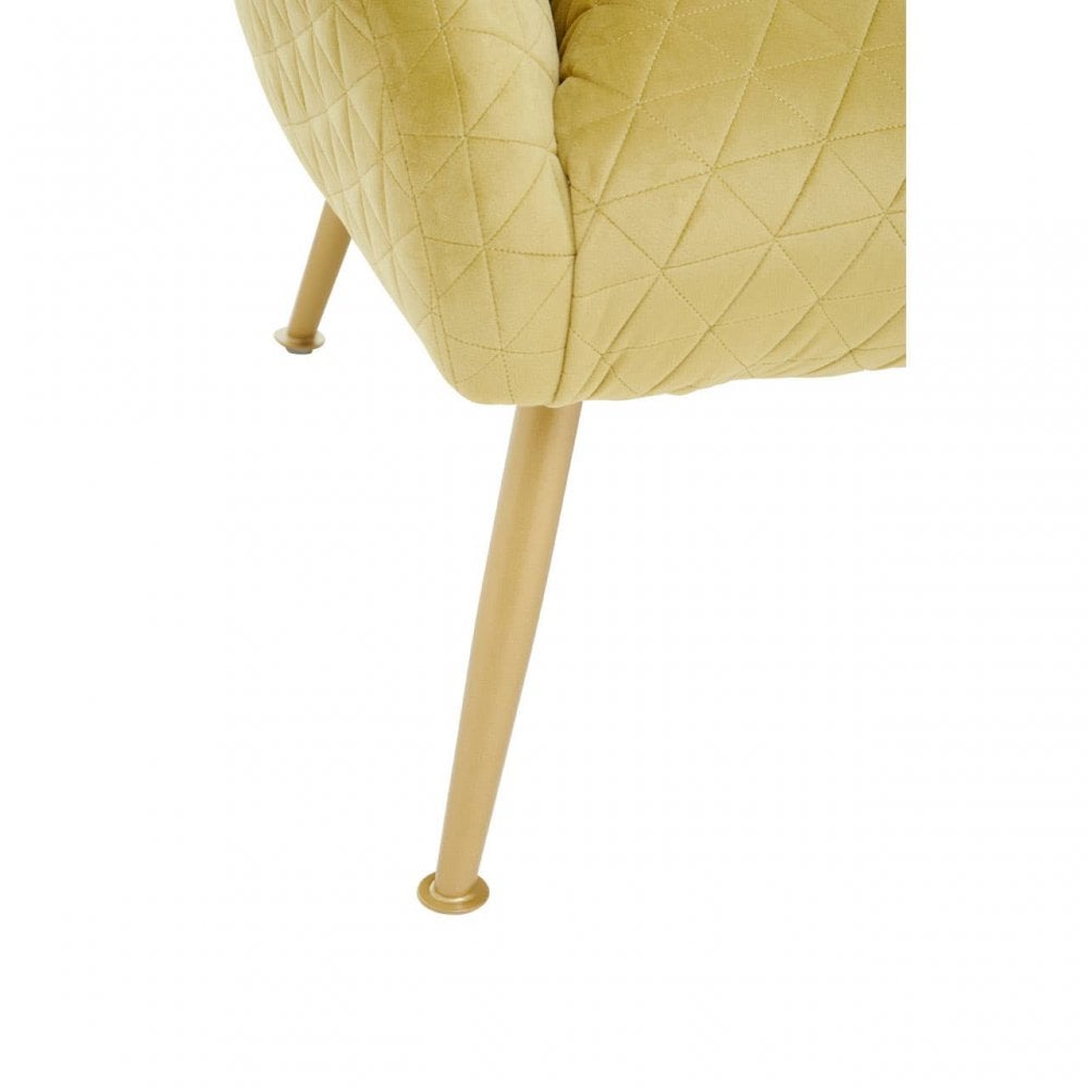 Tania Gold Velvet Occasional Chair