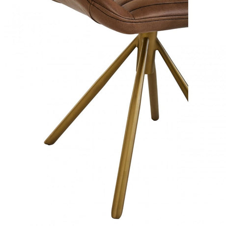 Buffalo Brown Leather Foot Stool