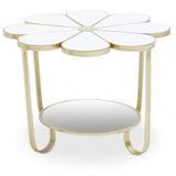 Jodie White Top Petal Shape Table