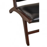 Inca Genuine Black Cow Leather Chair