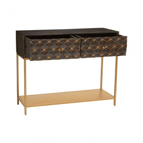 Patina Grey Console Table