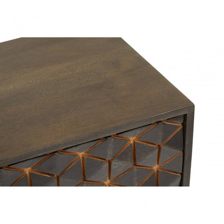 Patina Grey Console Table