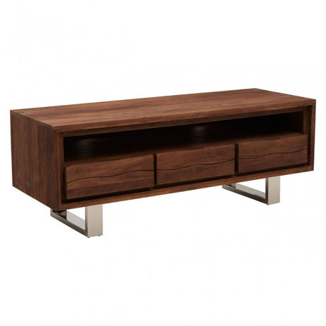 Simla Acacia Three Drawer Media Unit
