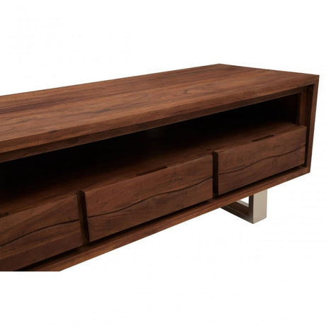 Simla Acacia Three Drawer Media Unit