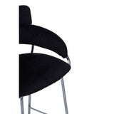 Tamzin Black Velvet Bar Chair