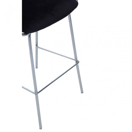Tamzin Black Velvet Bar Chair