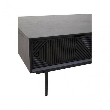 Jakara Black Finish Wooden Coffee Table