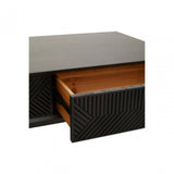 Jakara Black Finish Wooden Coffee Table