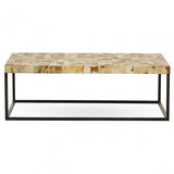 Obra Cream Shell Rectangle Coffee Table