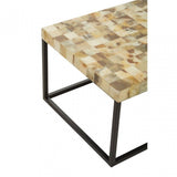 Obra Cream Shell Rectangle Coffee Table