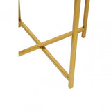 Enzo Set Of Two Black Wire And Gold Frame Tables