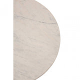Amira Carrara Marble Top Gold Base Side Table