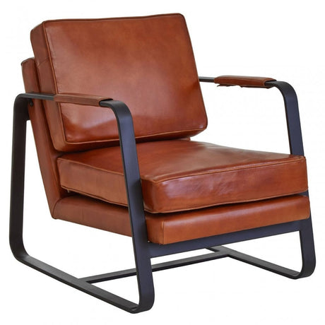Buffalo Tan Genuine Leather Armchair