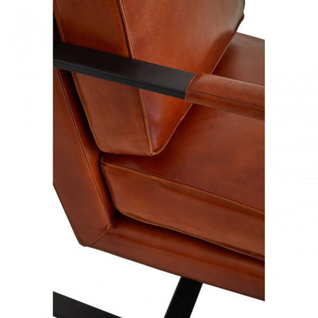 Buffalo Tan Genuine Leather Armchair