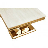 Moda Ivory White Marble Coffee Table