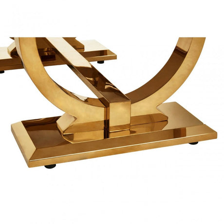 Moda Ivory White Marble Coffee Table