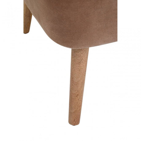 Cefena Brown Linen Chair
