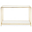 Novi Glass / Gold Frame Side Table