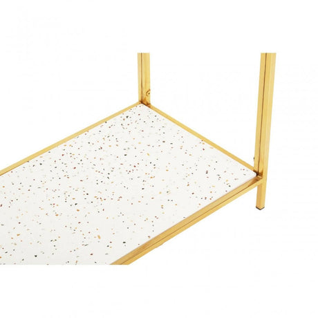 Novi Glass / Gold Frame Side Table