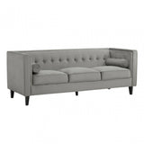 Helia Grey Velvet Sofa