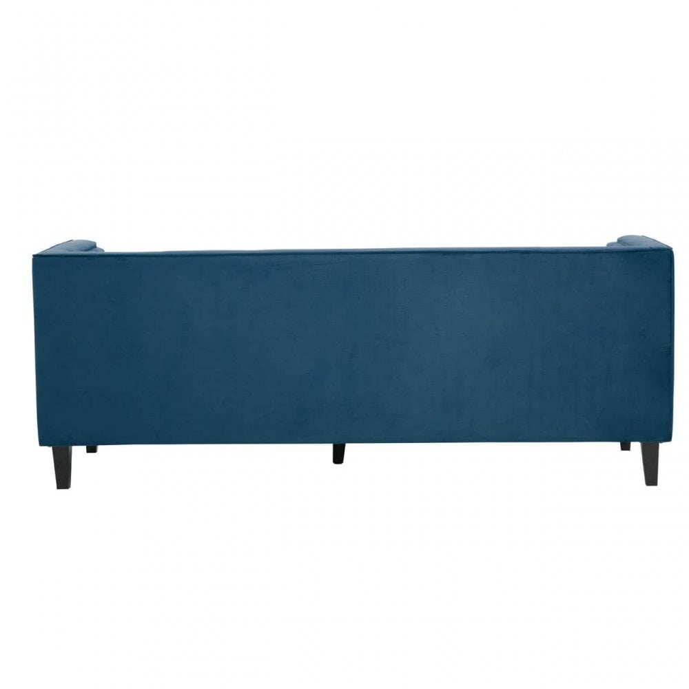 Helia Blue Velvet Sofa