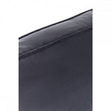 Ralph Three Seat Black Velvet Sofa