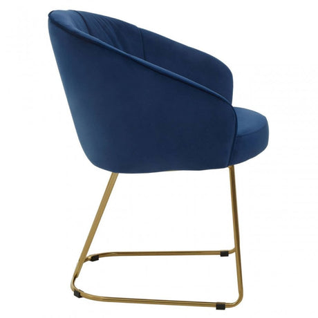 Veneto Midnight Velvet Dinner Chair