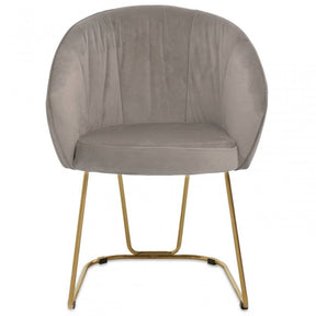 Veneto Mink Velvet Dinner Chair