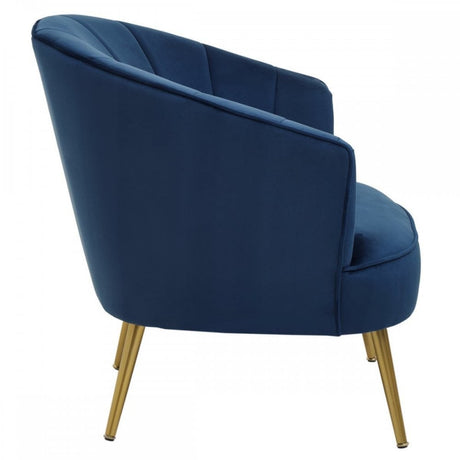 Yolanda Midnight Velvet Chair