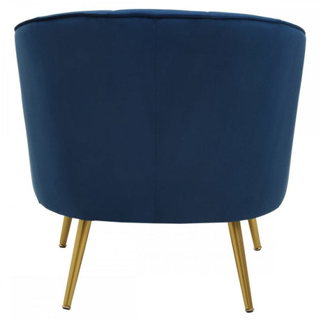 Yolanda Midnight Velvet Chair
