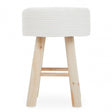 Lentigo White Cotton Rope Stool
