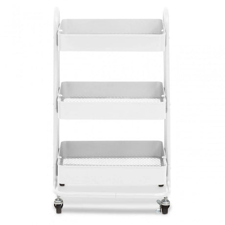 Acero Three Tier White Trolley