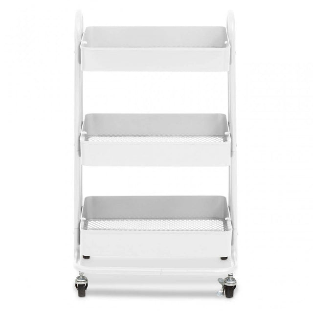 Acero Three Tier White Trolley