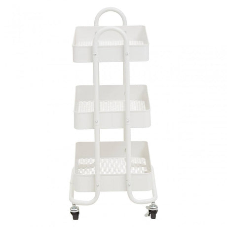 Acero Three Tier White Trolley