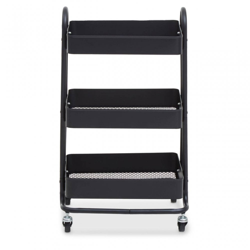 Acero Three Tier Black Trolley