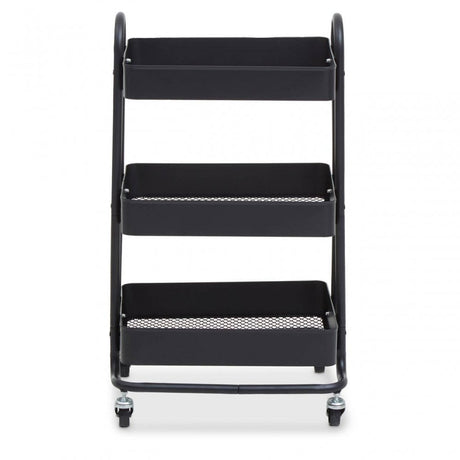 Acero Three Tier Black Trolley