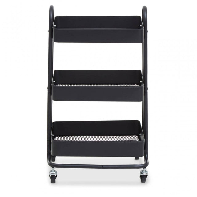 Acero Three Tier Black Trolley