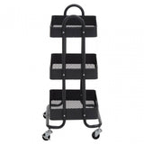 Acero Three Tier Black Trolley