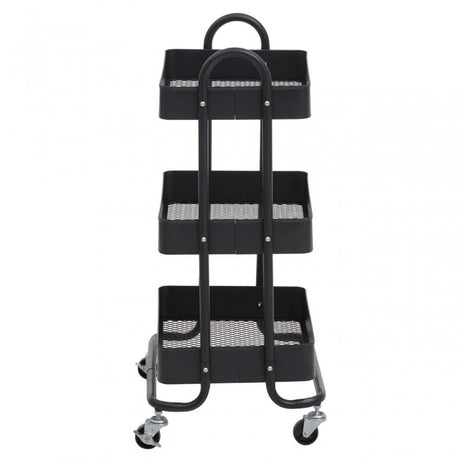 Acero Three Tier Black Trolley