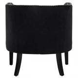 Larissa Black Velvet Studded Chair