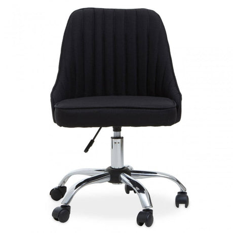 Alexi Black Fabric Home Office Chair