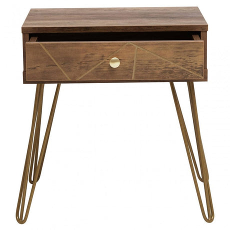 Flori One Draw Side Table