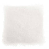 Bosie Small White Mongolian Lamb Fur Cushion