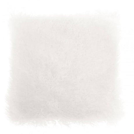 Bosie Small White Mongolian Lamb Fur Cushion